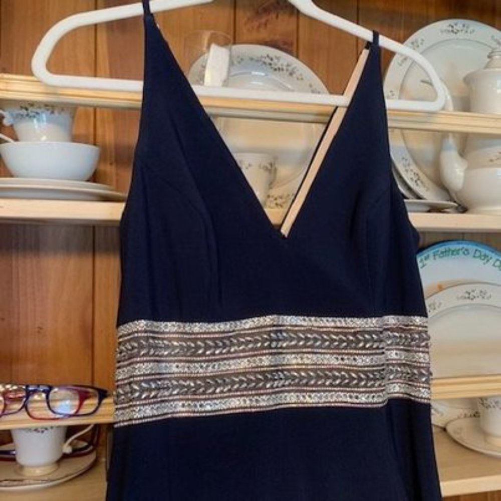 AQUA Embellished-Waist Gown - Picture 4 of 7